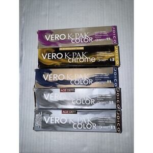 JOICO Vero K-PAK Professional Permanent Hair Color (Lot Of 5) 2.5fl Oz